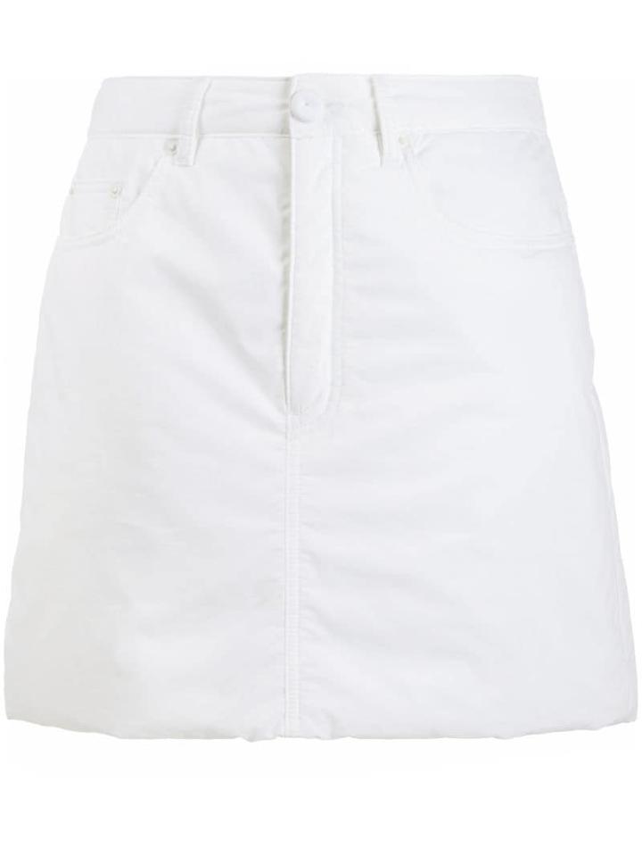 Mm6 Maison Margiela Tonal A-line Skirt - White