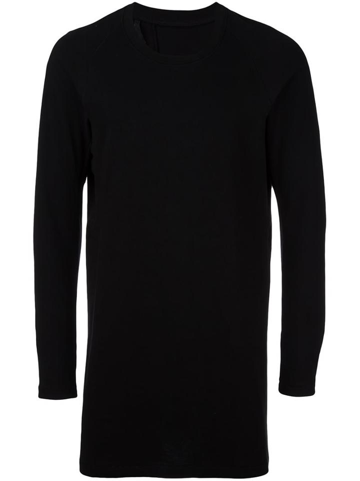 11 By Boris Bidjan Saberi Longsleeved T-shirt, Men's, Size: Large, Black, Cotton