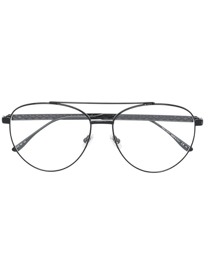 Jimmy Choo Eyewear Aviator Frame Glasses - Black