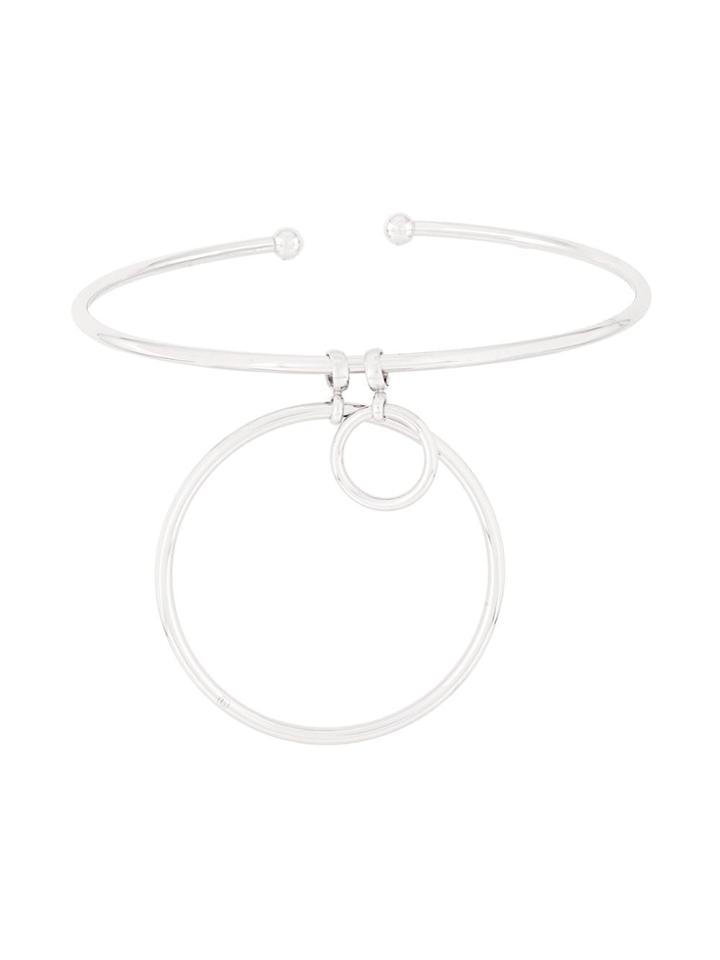 Mm6 Maison Margiela Triple Hoop Necklace - Metallic