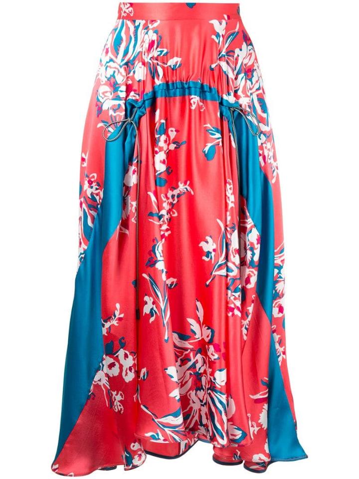 Roksanda Zelma Printed Midi Skirt - Pink