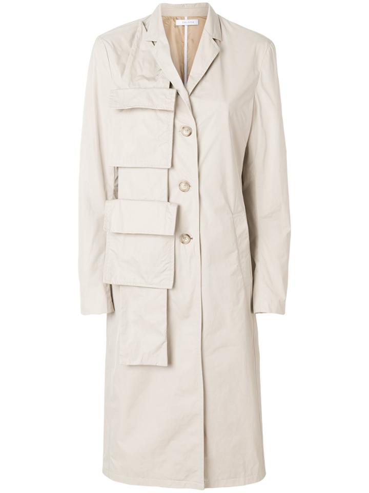 Delada Sing Pocket Coat - Nude & Neutrals