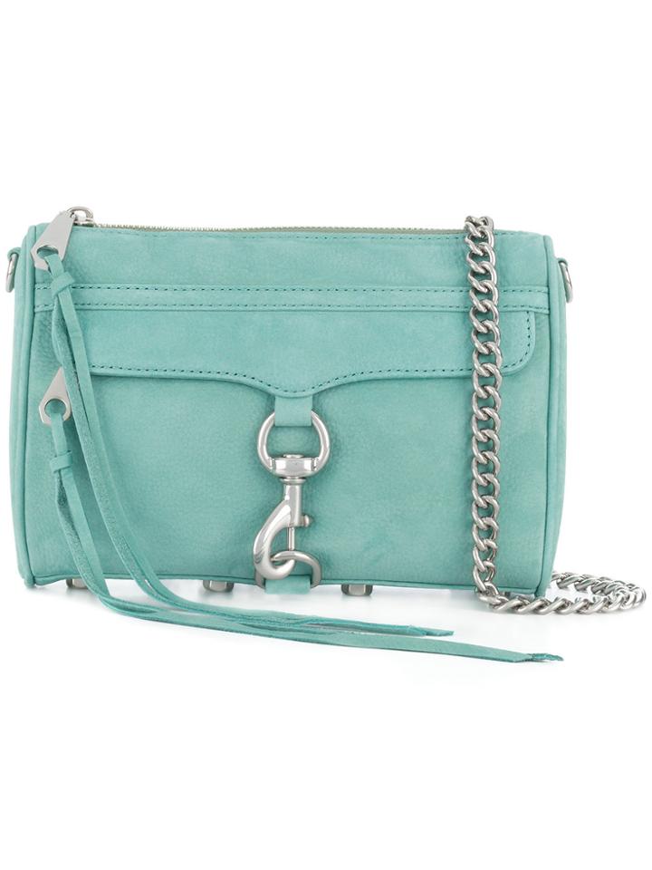 Rebecca Minkoff Foldover Clasp Closure Shoulder Bag - Blue