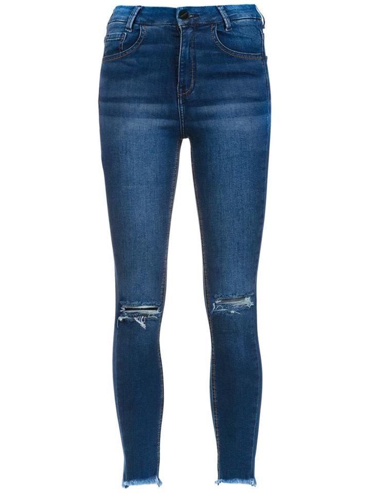 Le Lis Blanc Calça Helena Skinny - Blue