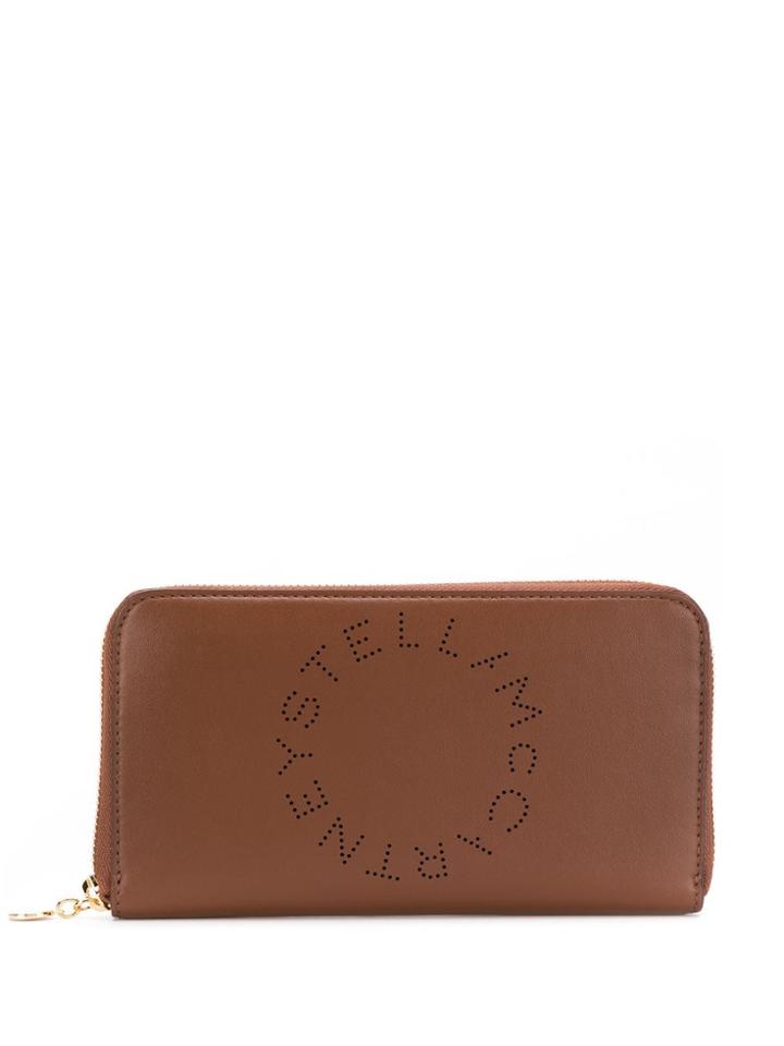 Stella Mccartney Stella Logo Continental Wallet - Brown