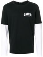 Calvin Klein Jeans Tero Layered Sleeves T-shirt - Black