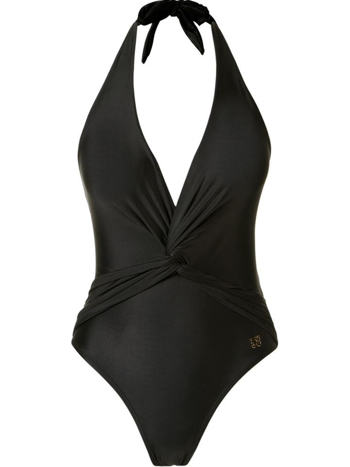 Brigitte Halterneck Swimsuit - Black