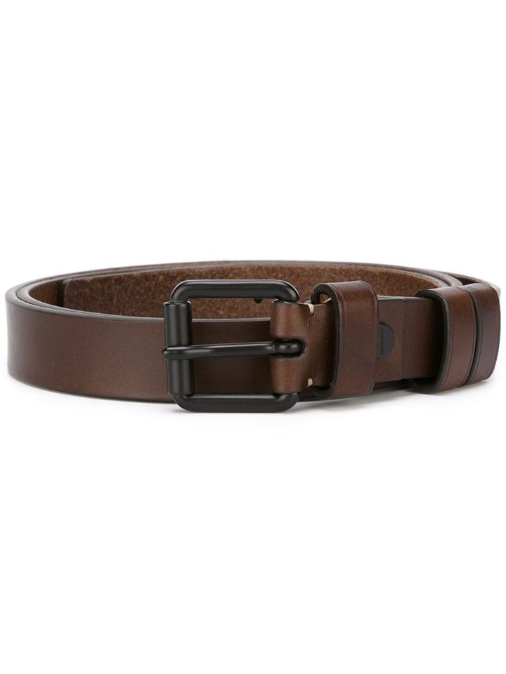 Troubadour - Slim Belt - Men - Calf Leather - 70, Brown, Calf Leather