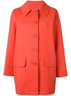 Boutique Moschino Classic Midi Coat, Women's, Size: 42, Yellow/orange, Cotton/other Fibers