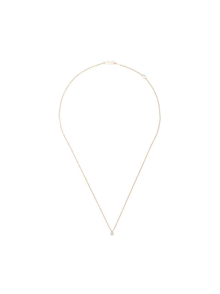 Eva Fehren 18kt Rose Gold The Solitaire Diamond Pendant Necklace