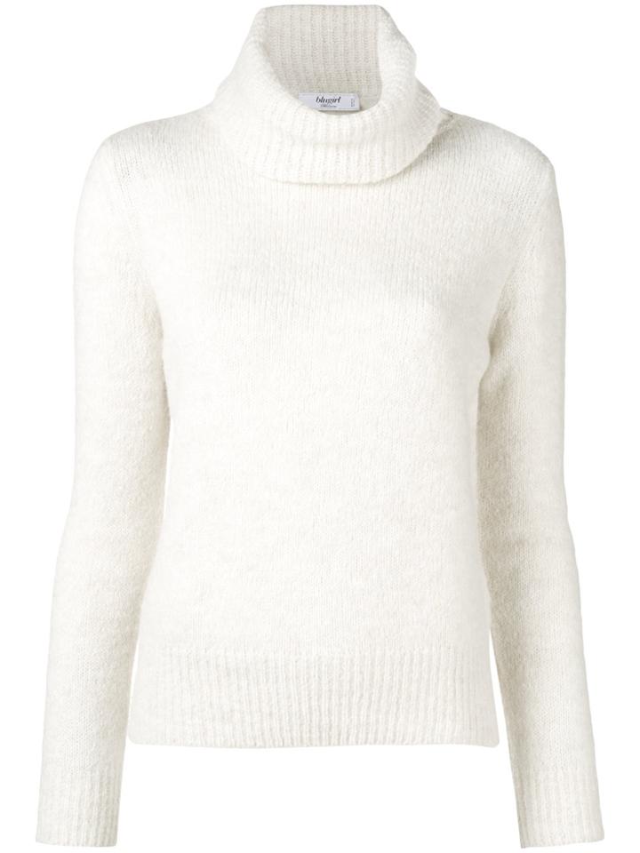 Blugirl Roll-neck Fitted Sweater - White
