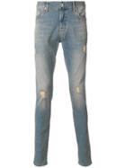 Represent Destroyed Slim-fit Jeans - Blue