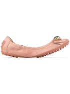 Tod's Double-t Ballerina Shoes - Pink