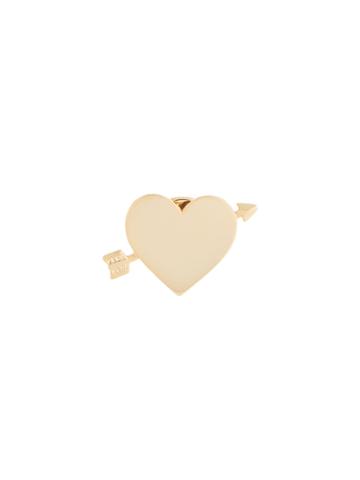 Orelia Heart Pin - Metallic