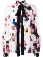 Elie Saab Floral Print Shirt, Size: 42, Silk/polyester/polyamide/nylon
