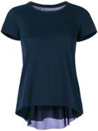 Sacai Inverted Pleat T-shirt - Blue