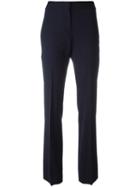 Maison Margiela Straight Leg Tailored Trousers, Women's, Size: 44, Blue, Virgin Wool/spandex/elastane/cotton