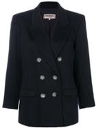 Yves Saint Laurent Vintage Double Breasted Blazer - Blue
