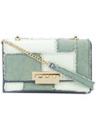 Zac Zac Posen Earthette Denim Patchwork Shoulder Bag - Blue