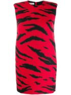 Philosophy Di Lorenzo Serafini Tiger Print Cloth Minidress - Red