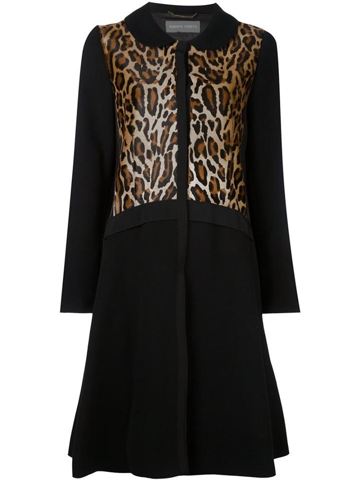 Alberta Ferretti Leopard Pattern Coat