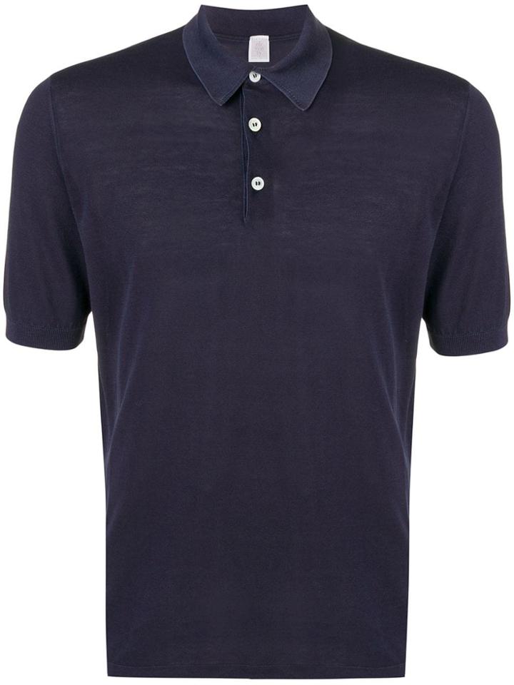 Eleventy Short-sleeved Polo Shirt - Blue