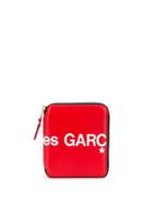 Comme Des Garçons Wallet Logo Print Wallet - Red