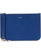 Valextra Zipped Pouch - Blue