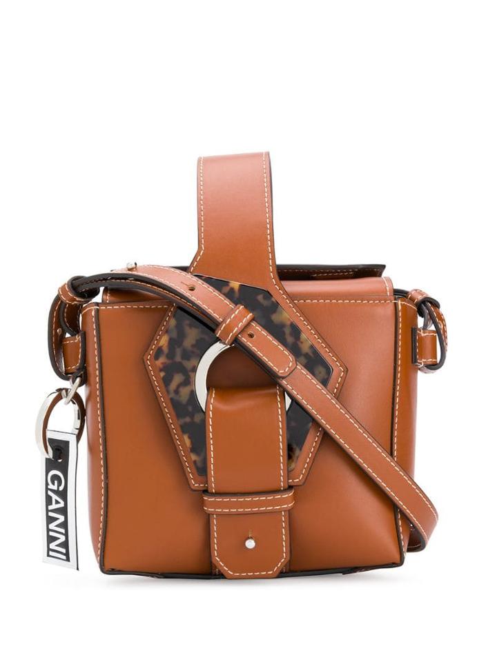 Ganni Deconstructed Tote Bag - Brown