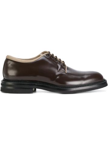 Weber Hodel Feder Contrast Trim Derby Shoes - Brown
