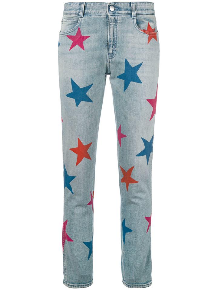 Stella Mccartney - Star Boyfriend Jeans - Women - Cotton/spandex/elastane - 28, Blue, Cotton/spandex/elastane