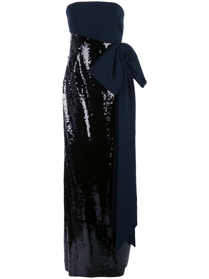 Sachin & Babi Sequin Embellished Evening Gown - Black