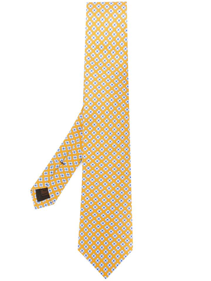 Church's Floral Motif Tie - Yellow & Orange