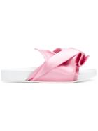 No21 Abstract Bow Slides - Pink & Purple