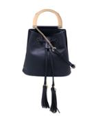 Zac Zac Posen Biba Buckle Soft Bucket Crossbody Bag - Blue