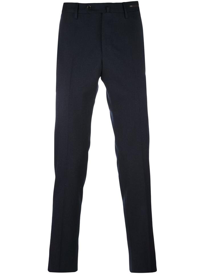 Pt01 Chino Trousers, Men's, Size: 52, Blue, Spandex/elastane/virgin Wool