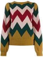 Guardaroba Zig-zag Pattern Jumper - Red
