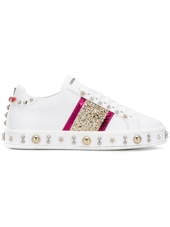Philipp Plein Exclusive Low-top Sneakers - White