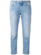 Acne Studios Cropped Jeans, Women's, Size: 25, Blue, Cotton/polyurethane