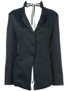 White Story Eda Backless Blazer - Blue