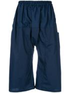 Raf Simons Drop-crotch Shorts - Blue