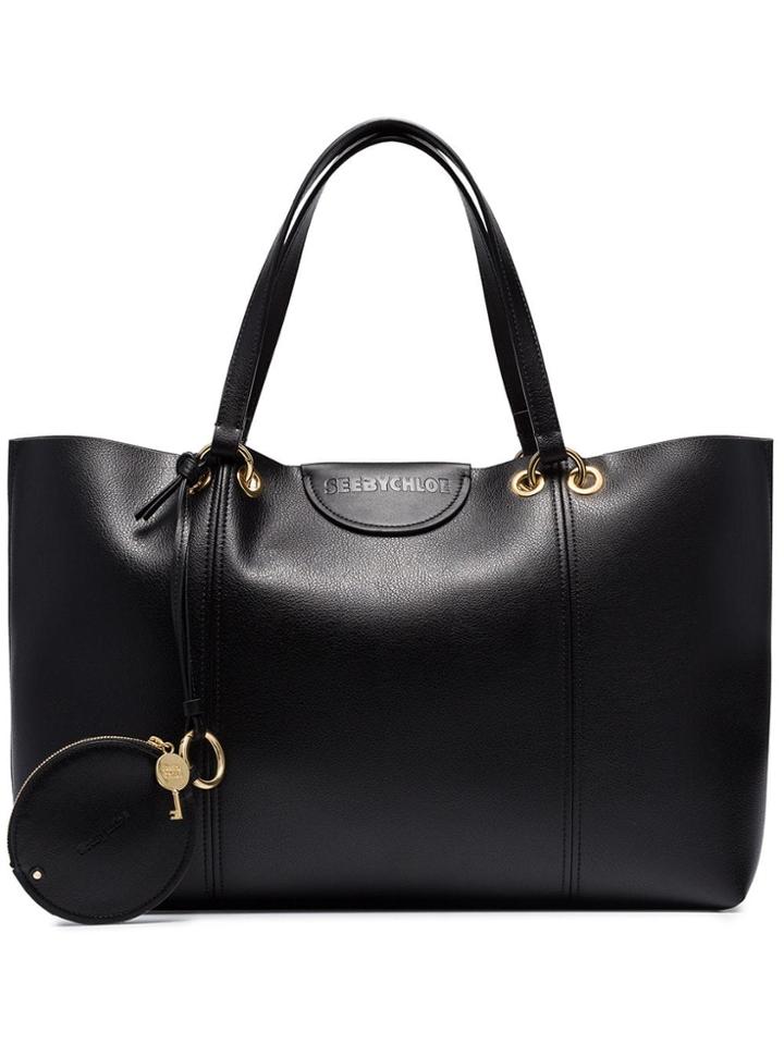 See By Chloé Large Logo-tab Tote - Black