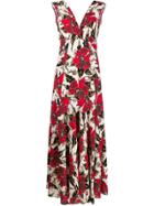 Colville Floral Print Maxi Dress - Red