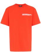 Calvin Klein 205w39nyc Logo Address T-shirt - Yellow & Orange