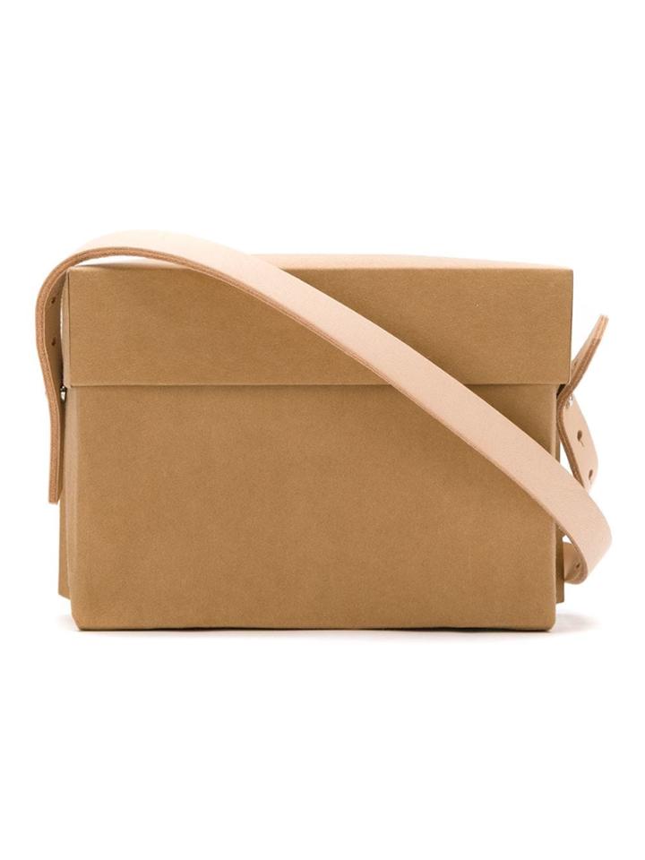 Gloria Coelho Paper Bag With Leather Straps - Brown
