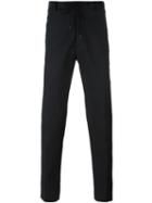 Kenzo Straight-leg Trousers, Men's, Size: 50, Black, Cotton/polyamide/spandex/elastane