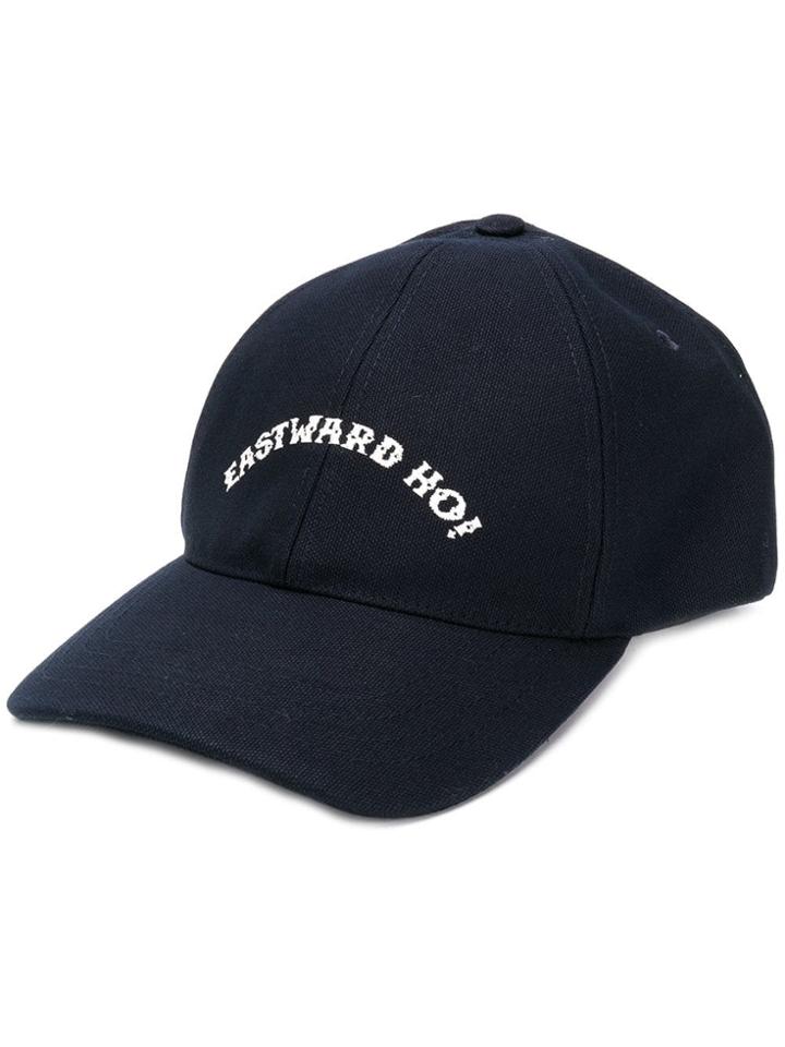 A.p.c. Embroidered Cap - Blue