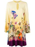 Etro Flora Print Midi Dress - Yellow