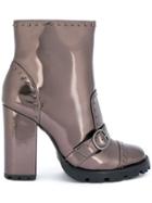 Schutz Studded Shiny Boots - Multicolour