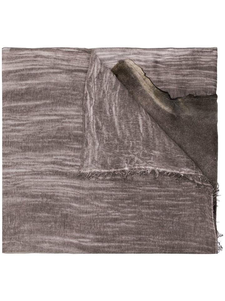 Cutuli Cult Raw Edge Scarf - Grey